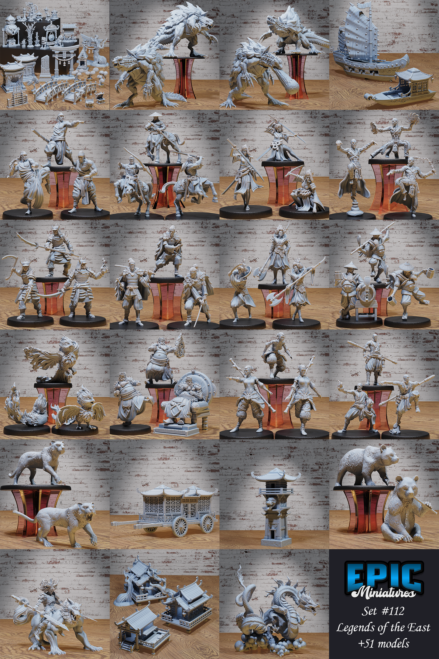 Martial Arts Monk - Epic Miniatures