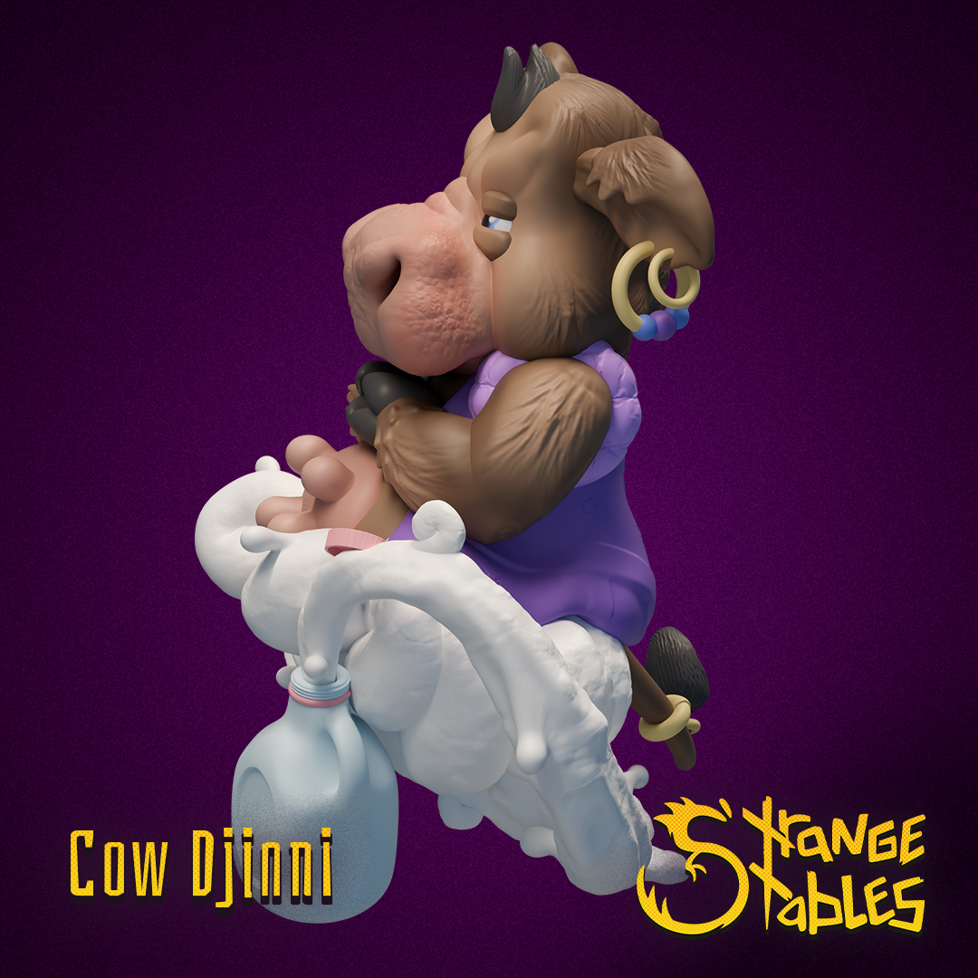 Cow Djinni. Milk Elemental - Strange Stables