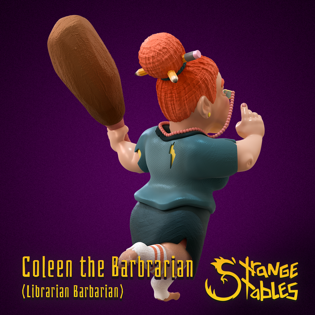 Coleen the Barbrarian. Librarian Barbarian - Strange Stables