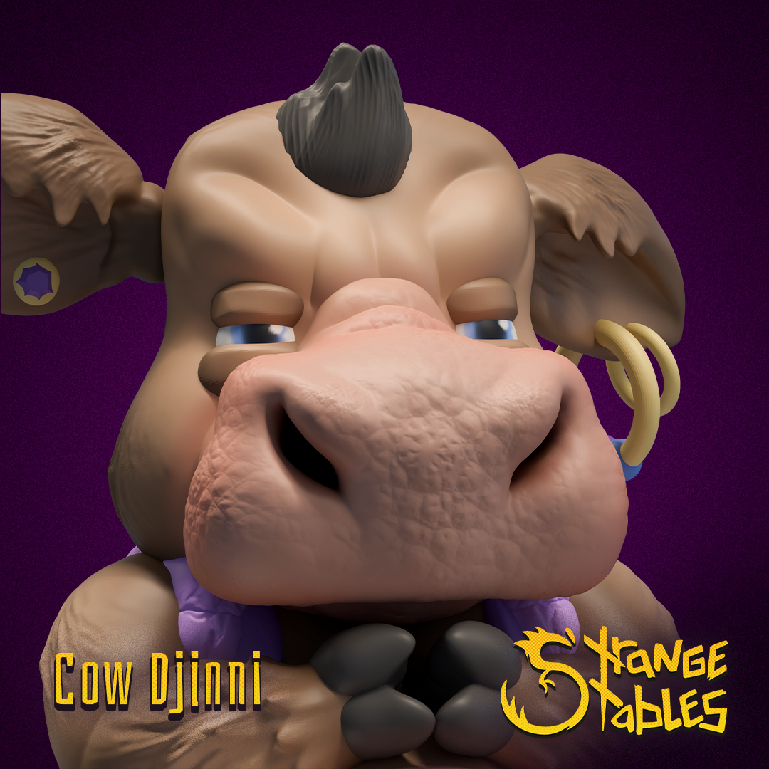 Cow Djinni. Milk Elemental - Strange Stables