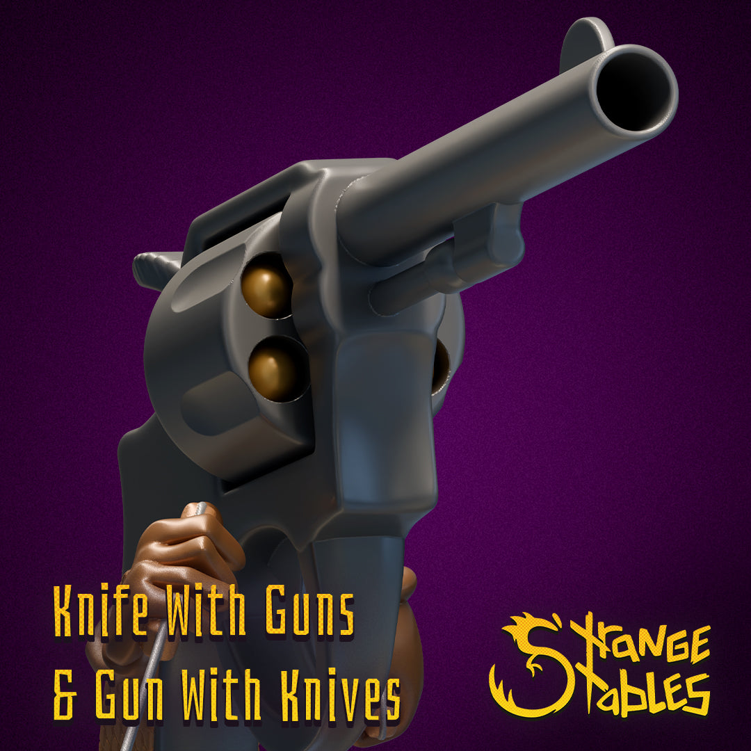 Gun with Knives, and Knife with Guns - Strange Stables
