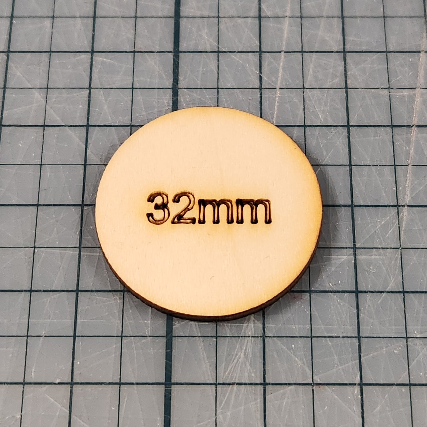 Miniature Bases - 32mm Circle, 3mm thick Plywood