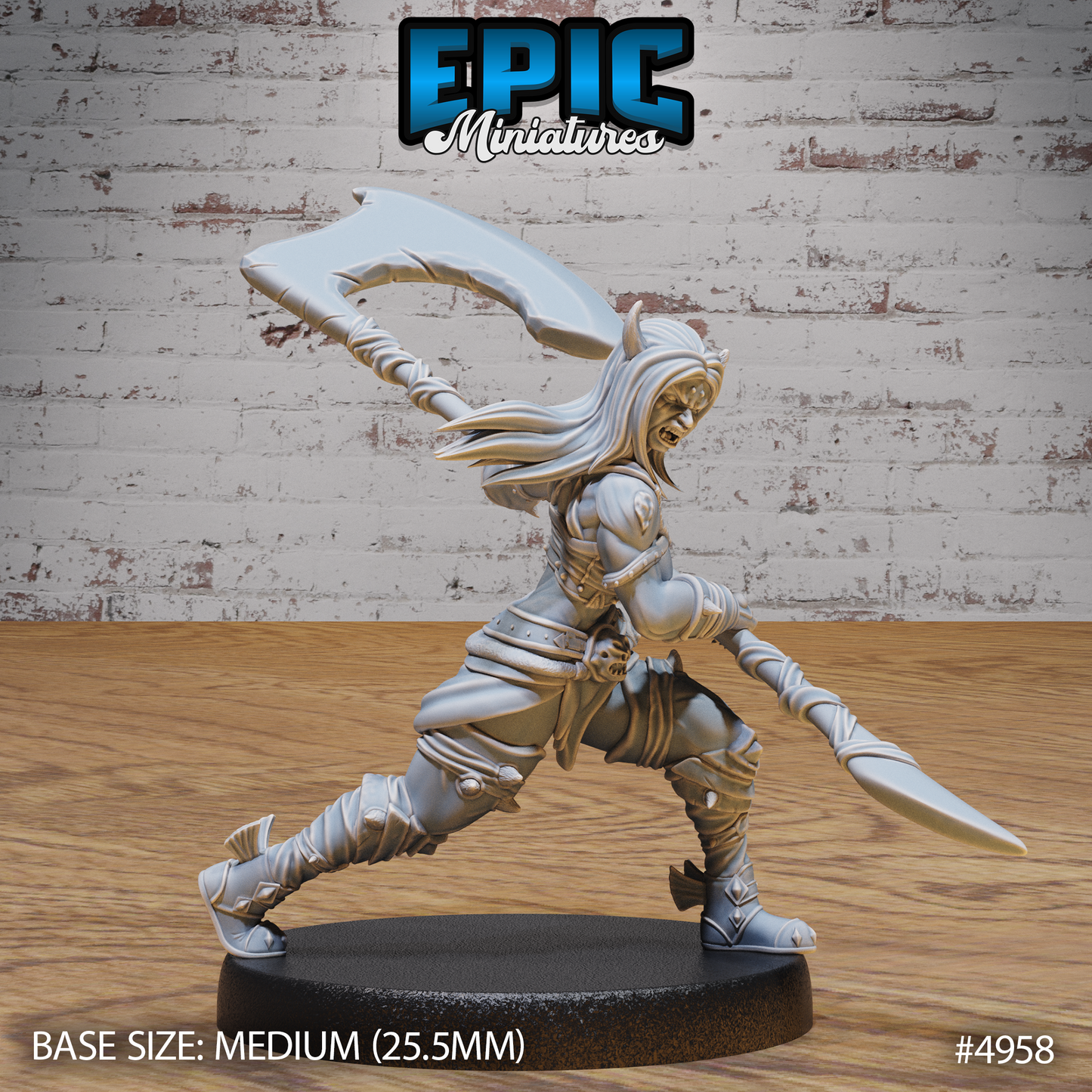 Orc Tiefling Female - Epic Miniatures