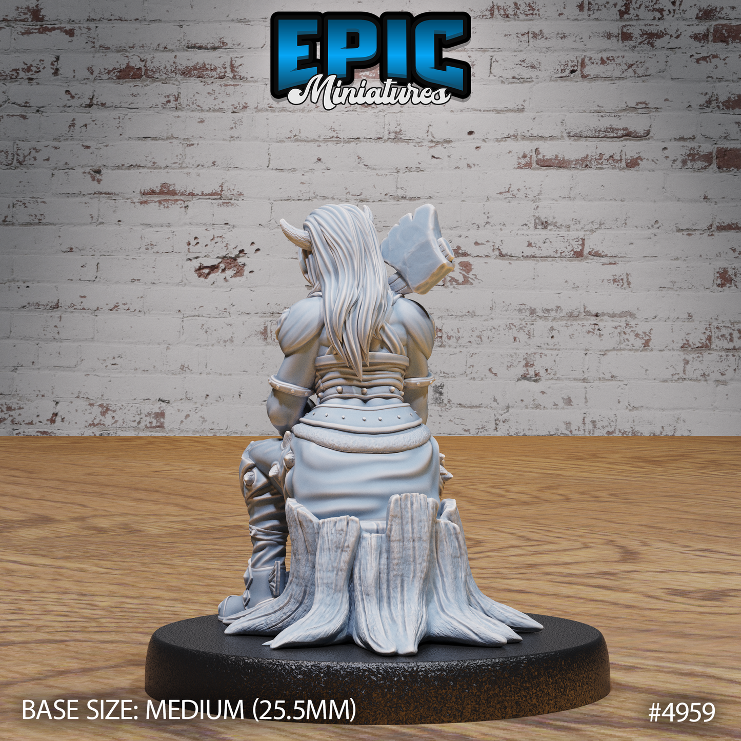 Orc Tiefling Female - Epic Miniatures