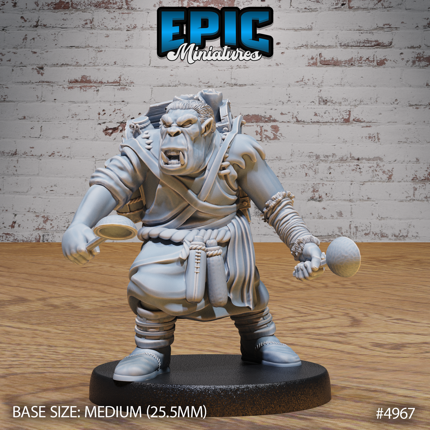 Gray Orc Alchemist Attack - Epic Miniatures