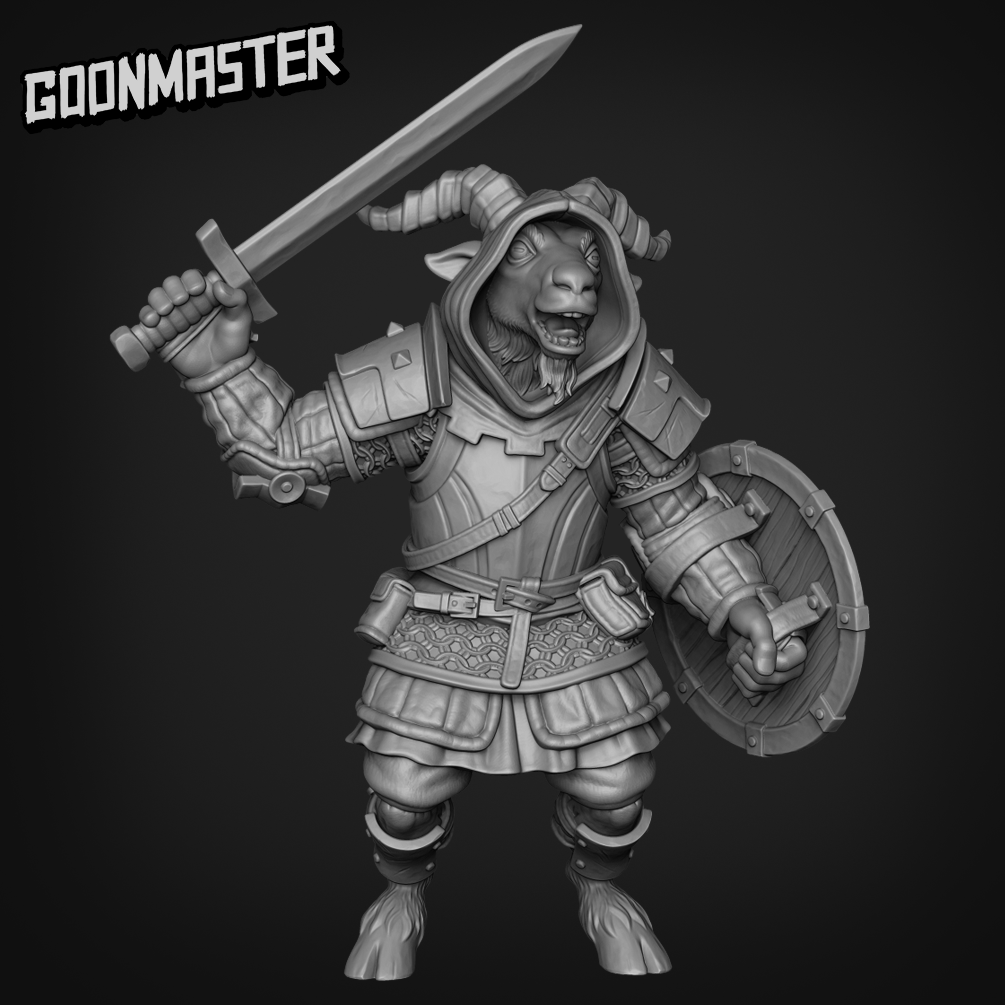 Black Goat Marauder Sword and Shield - Goonmaster