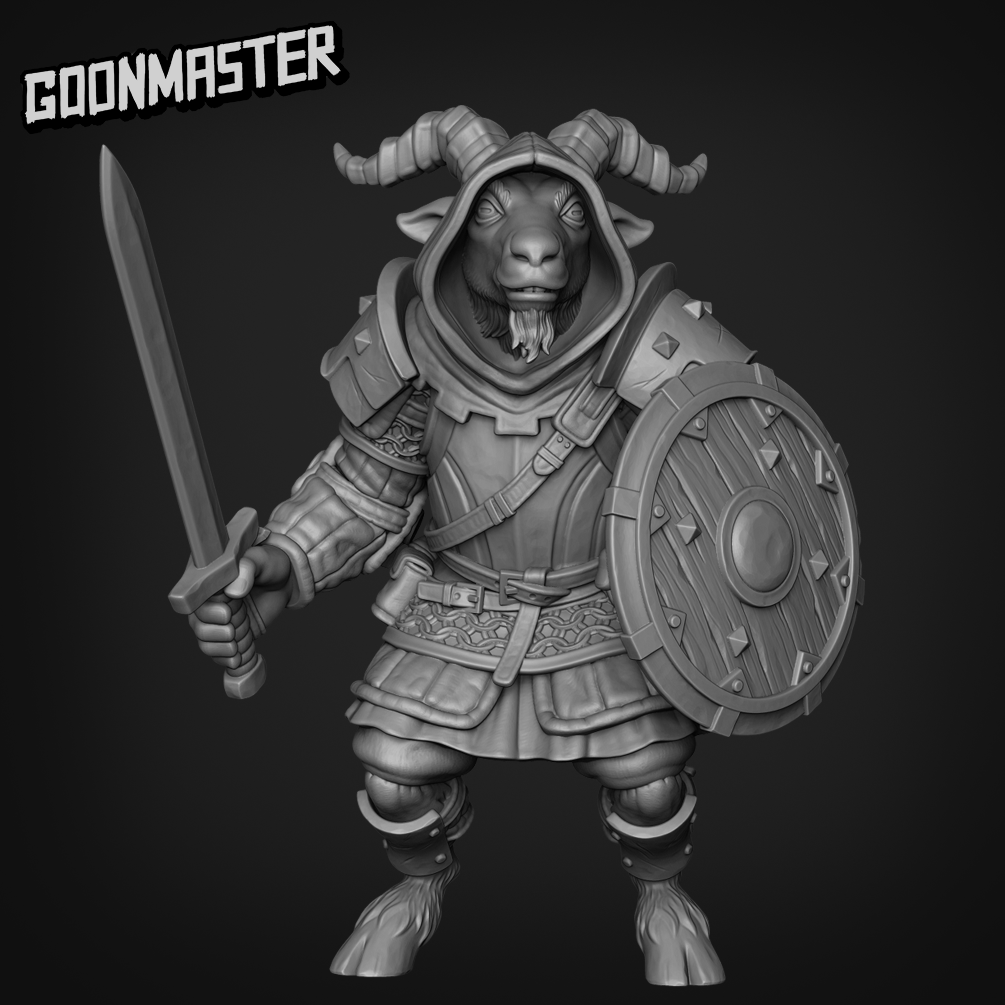 Black Goat Marauder Sword and Shield - Goonmaster