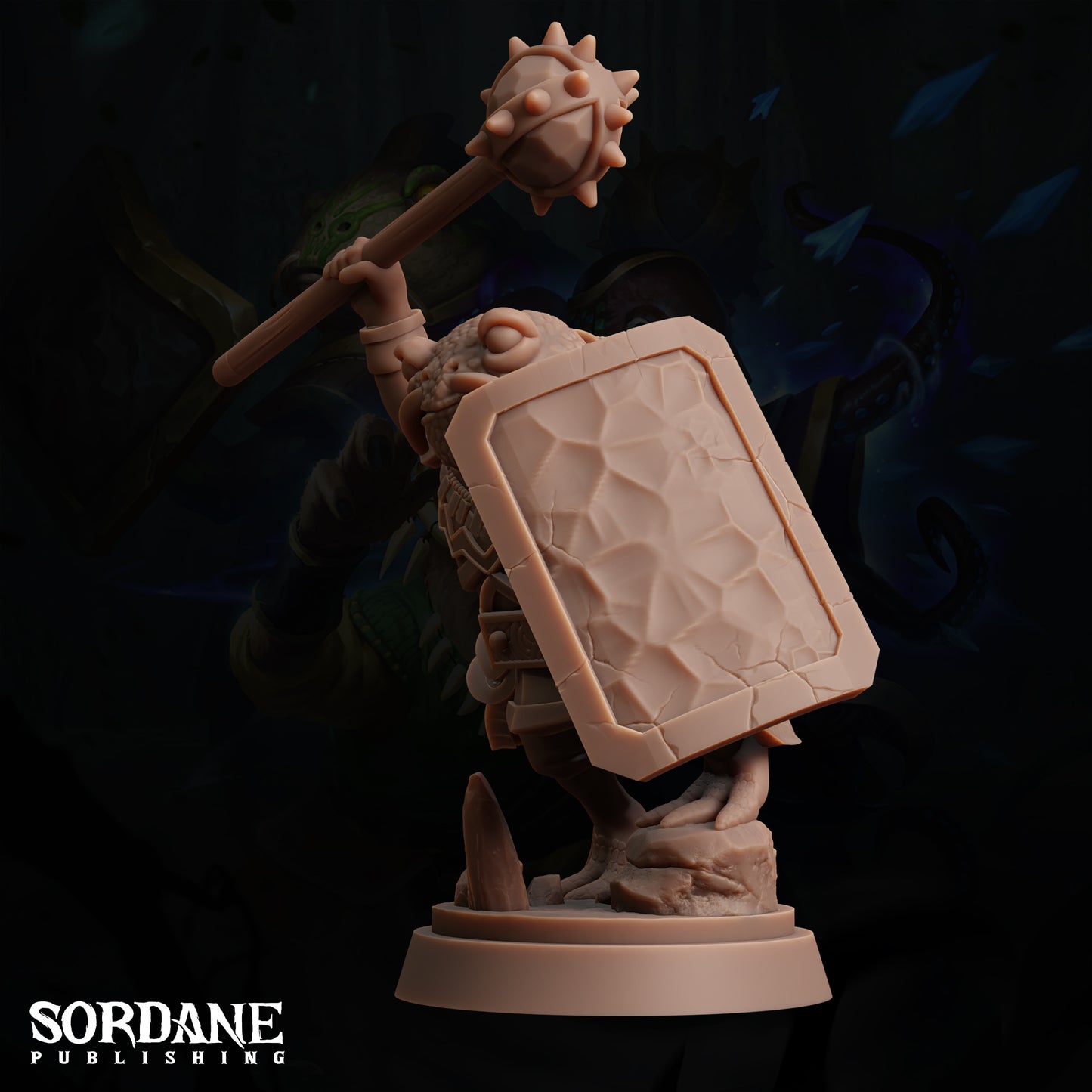 Froin Cleric, Kudmiz. Frogfolk Warrior - Sordane Publishing