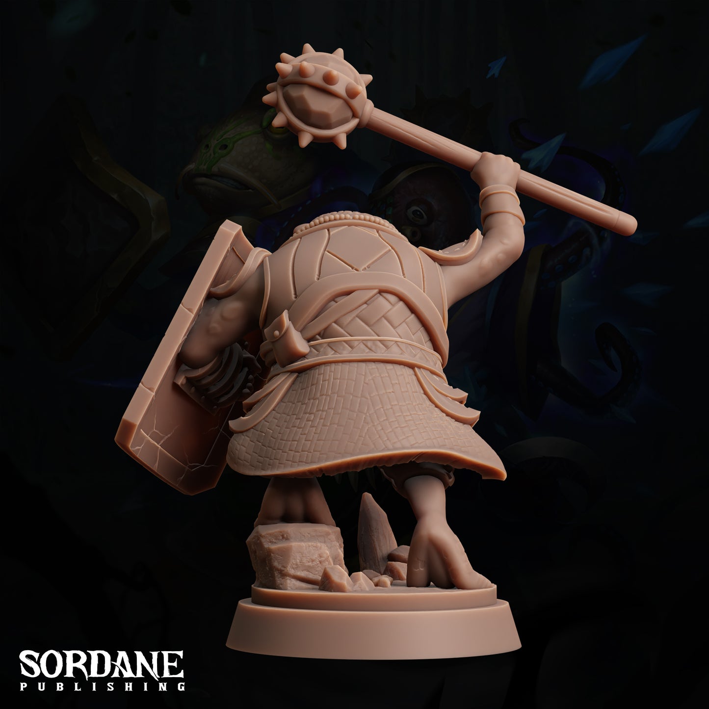 Froin Cleric, Kudmiz. Frogfolk Warrior - Sordane Publishing