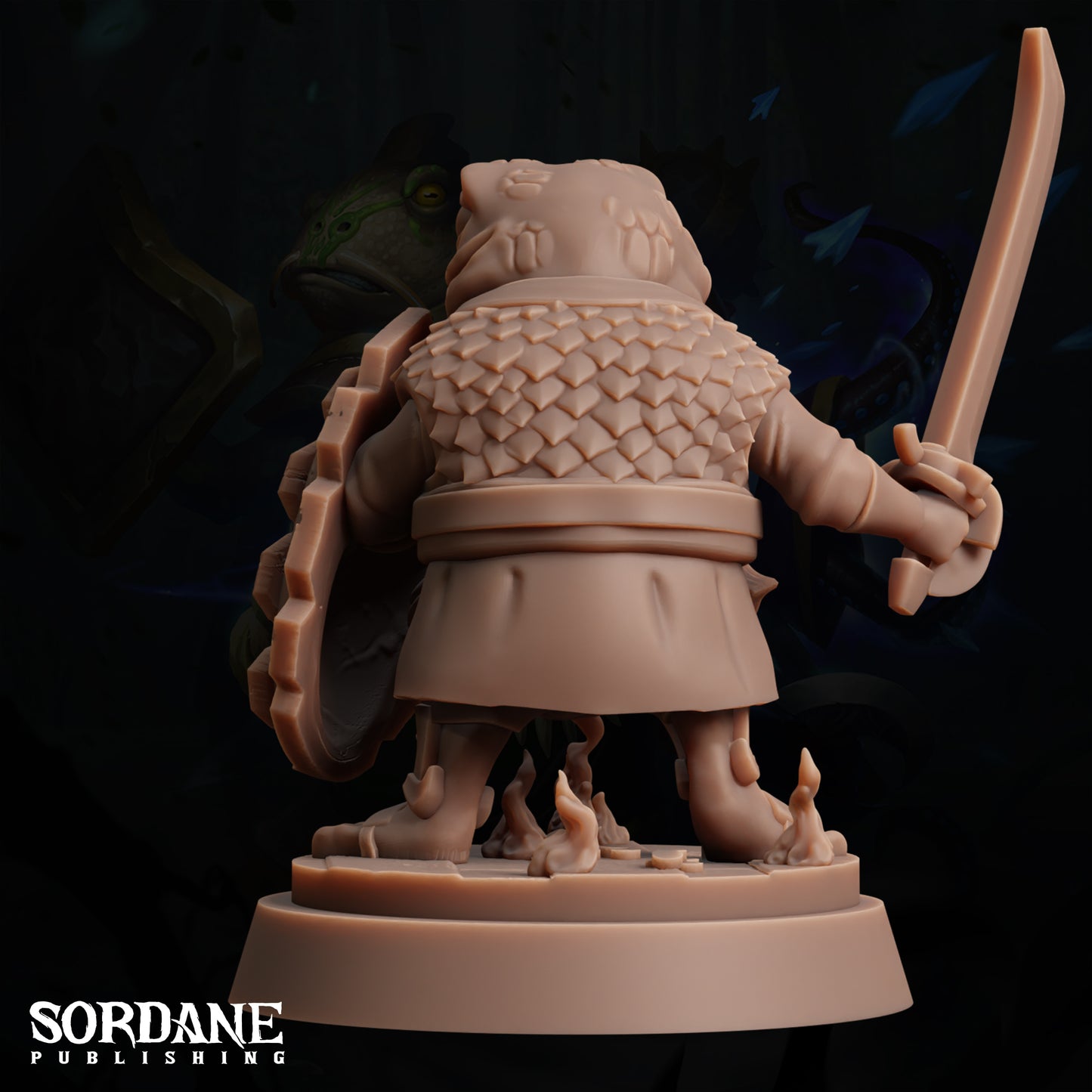 Froin Paladin, Aung. Frogfolk Warrior - Sordane Publishing