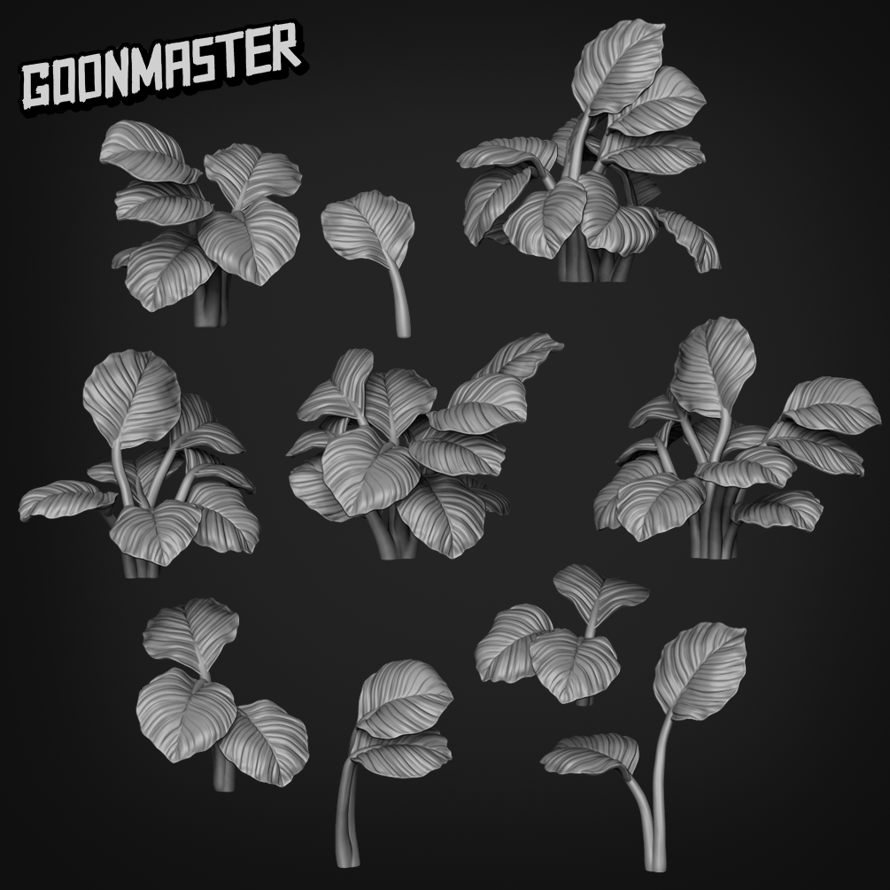 Goeppertia Orbifolia - Goonmaster Basing Bits | Scale Model House Plant