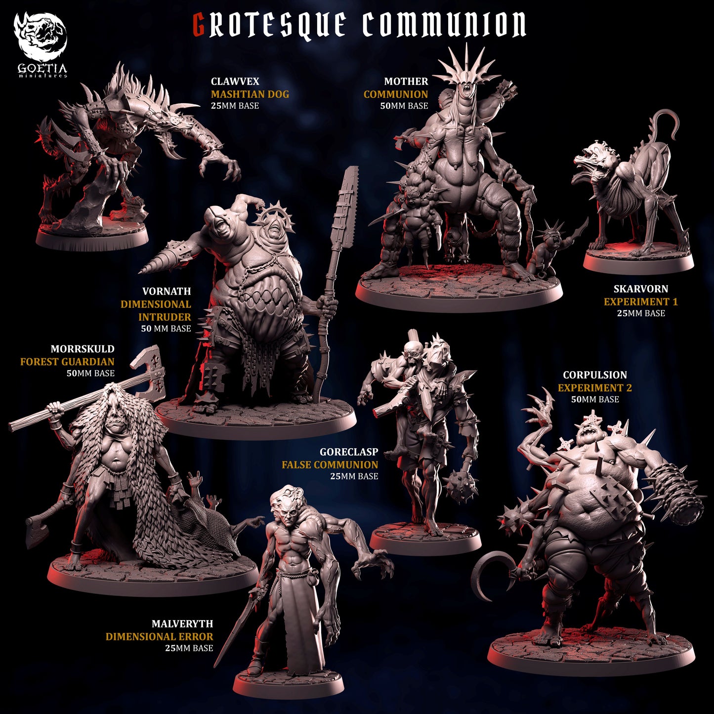 Skarvorn, Undead Mutant Hound - Goetia Miniatures