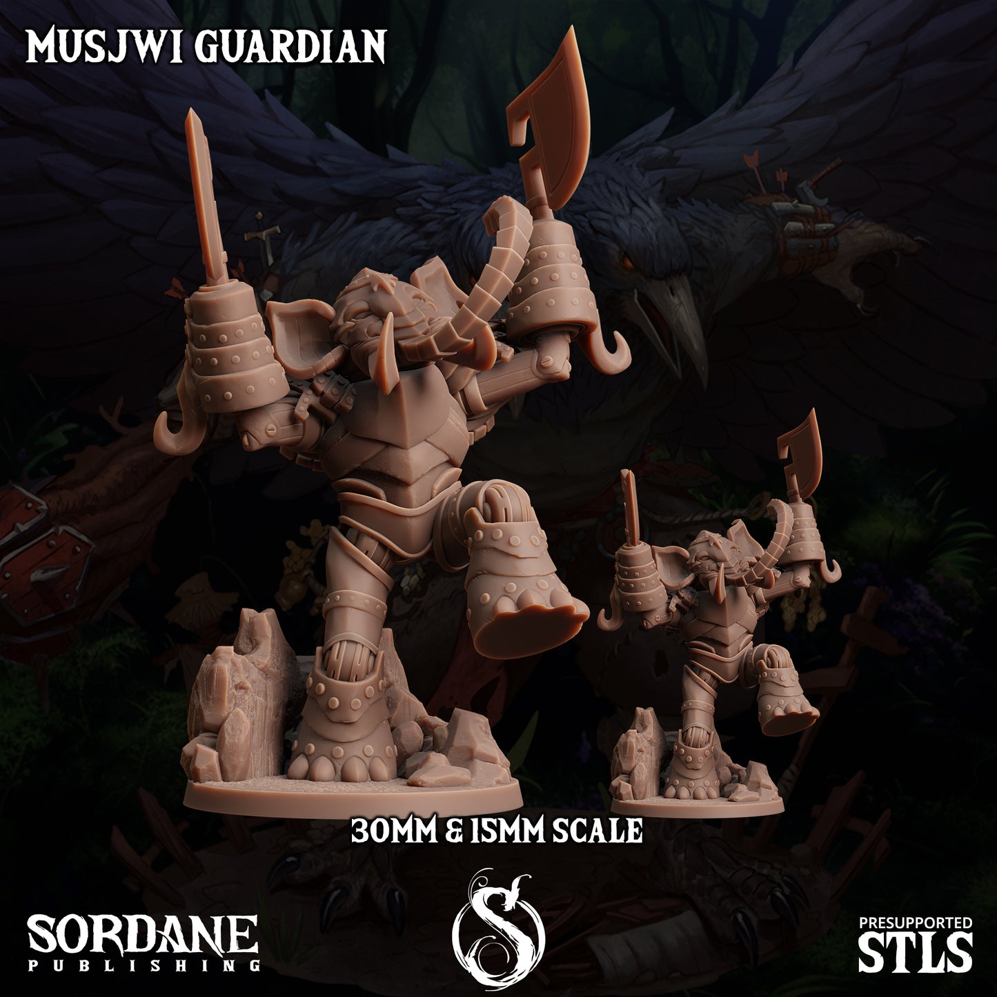 Musjwi Guardian, Elephantfolk Paladin - Sordane Publishing