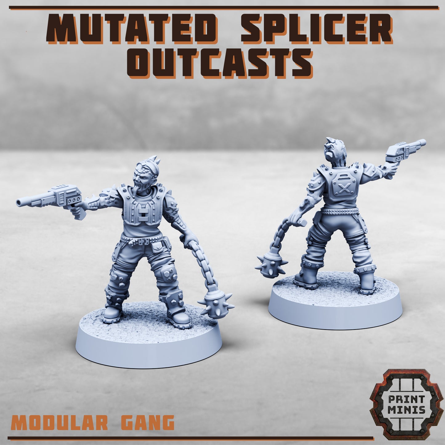 Mutated Splicer Outcasts, Modular Code Splicer Gang Members - Print Minis