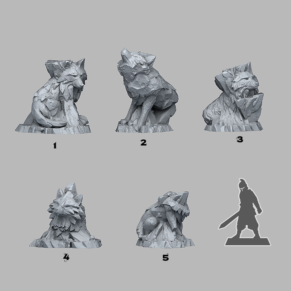 Mythic Rockwolves - Fantastic Plants and Rocks
