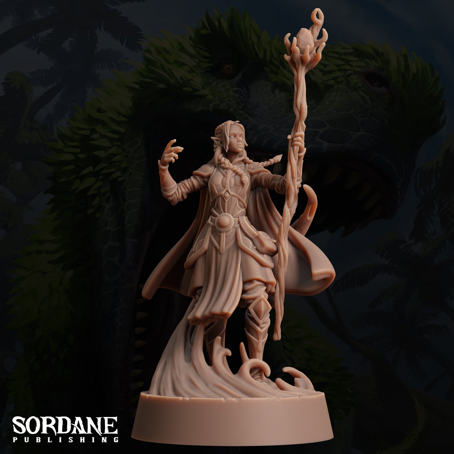 Umbriel Elf Sorceress, Dark Elf Mage- Sordane Publishing