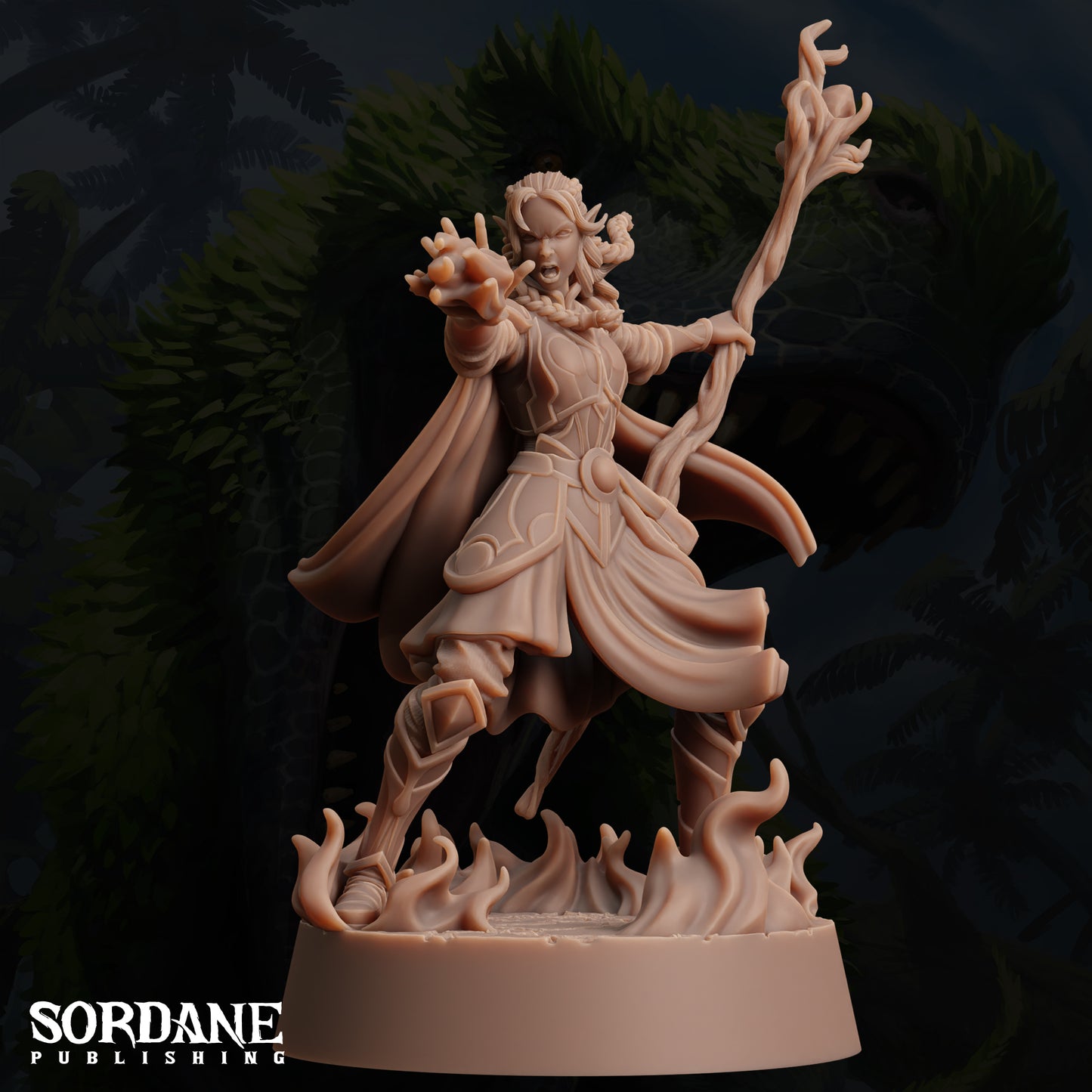 Umbriel Elf Sorceress, Dark Elf Mage- Sordane Publishing