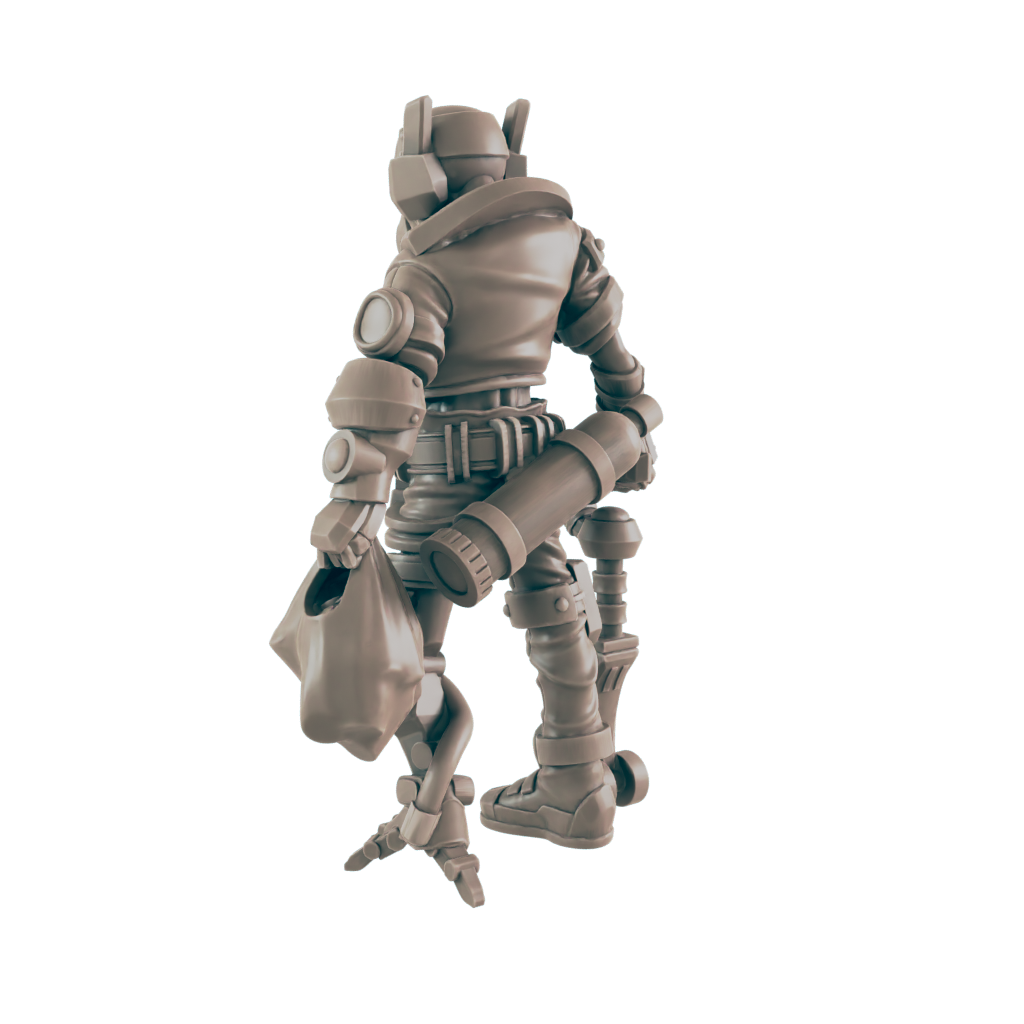 Amputee traveller. Cyberpunk Citizen - Ec3d