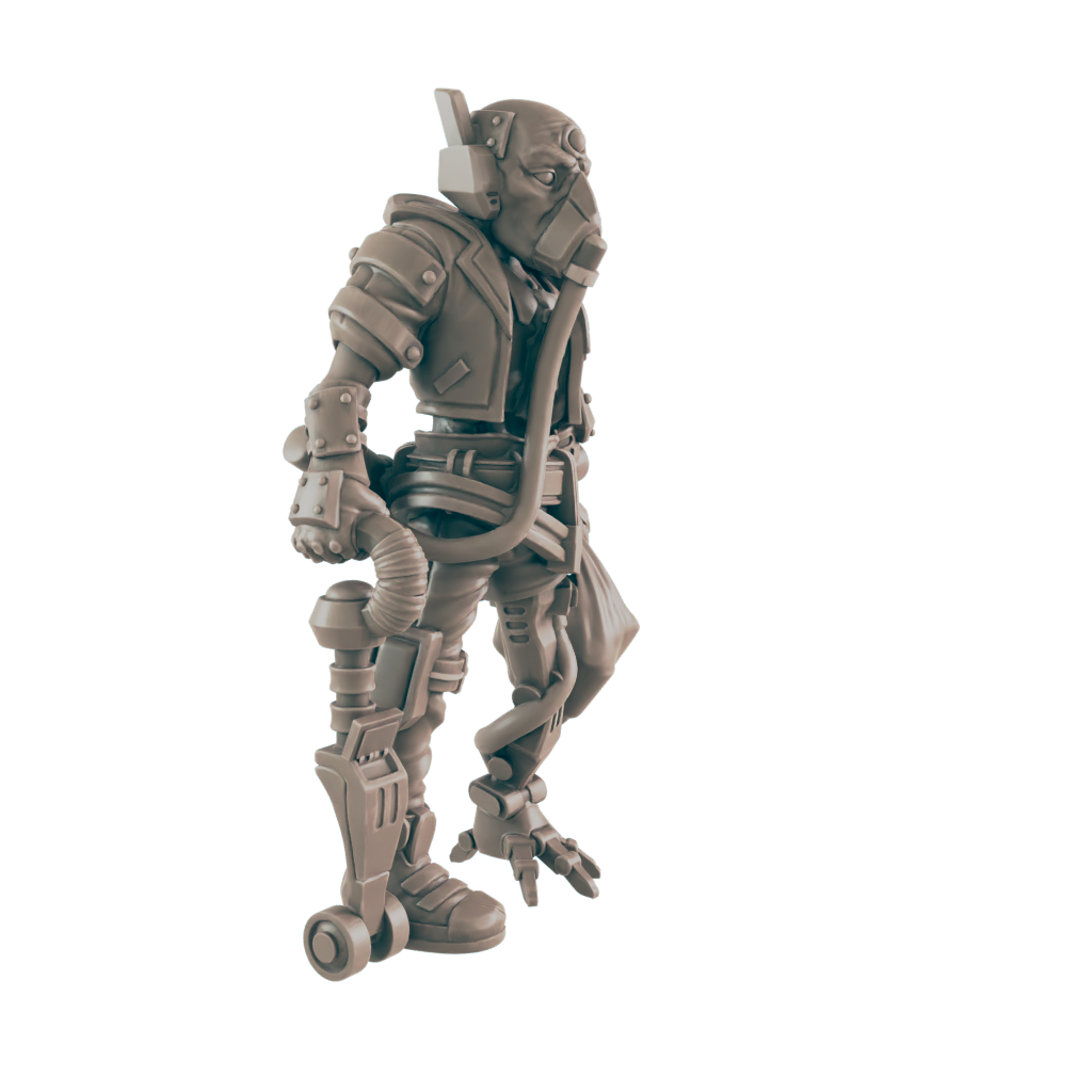 Amputee traveller. Cyberpunk Citizen - Ec3d