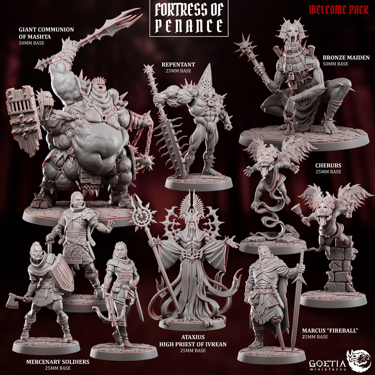 Repentant, Super Soldier Cultist Champion - Goetia Miniatures