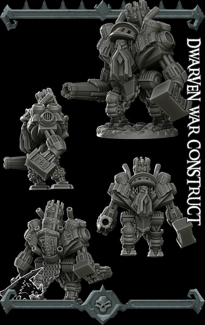 Dwarven War Construct. Dwarf Mech - Rocket Pig Games