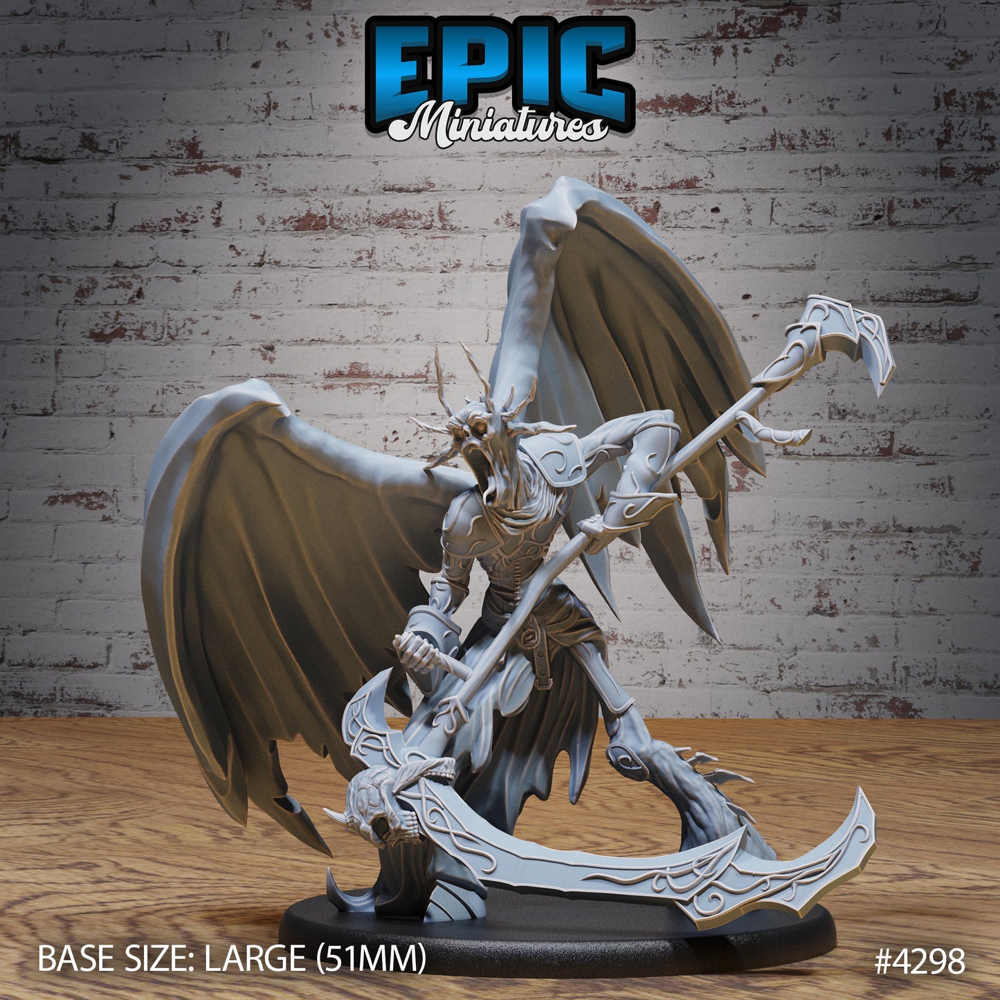 Lord Of Sorrow - Epic Miniatures | Infernal Assault | 28mm | 32mm | Demon | Devil | Scythe