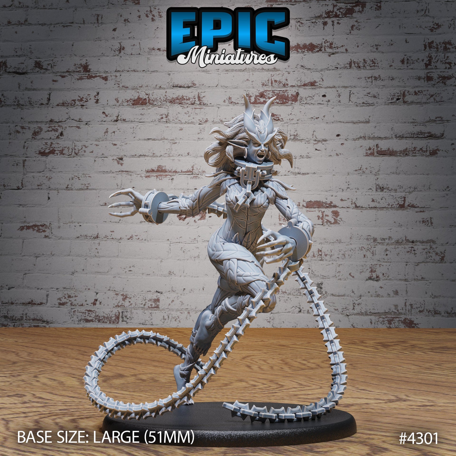 Imprisoned Demoness - Epic Miniatures | Infernal Assault | 28mm | 32mm | Devil | Demon
