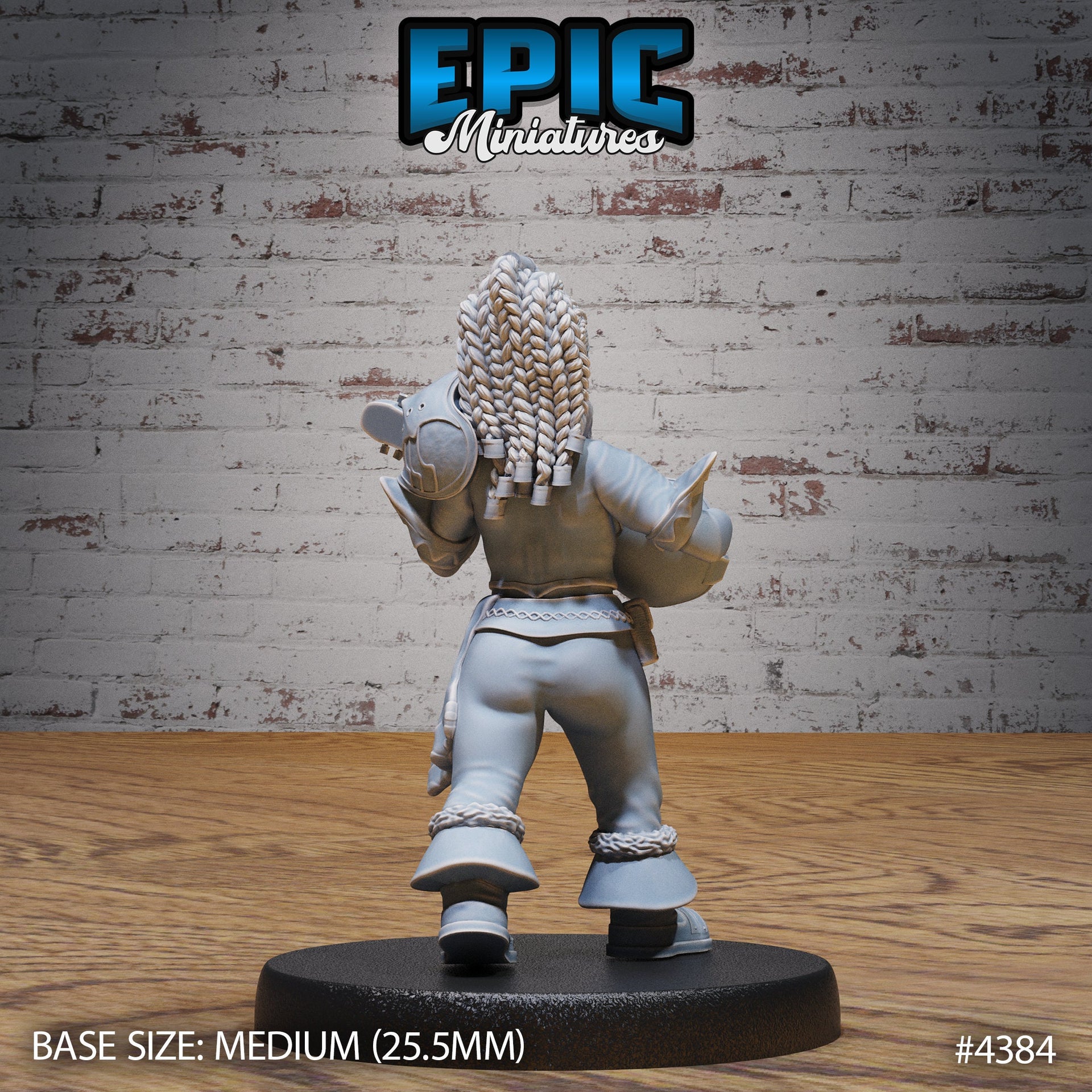 Bearded Female Dwarf - Epic Miniatures | Mighty Heroes | 28mm | 32mm | PC | Paladin | Fighter | Bard | Hammer