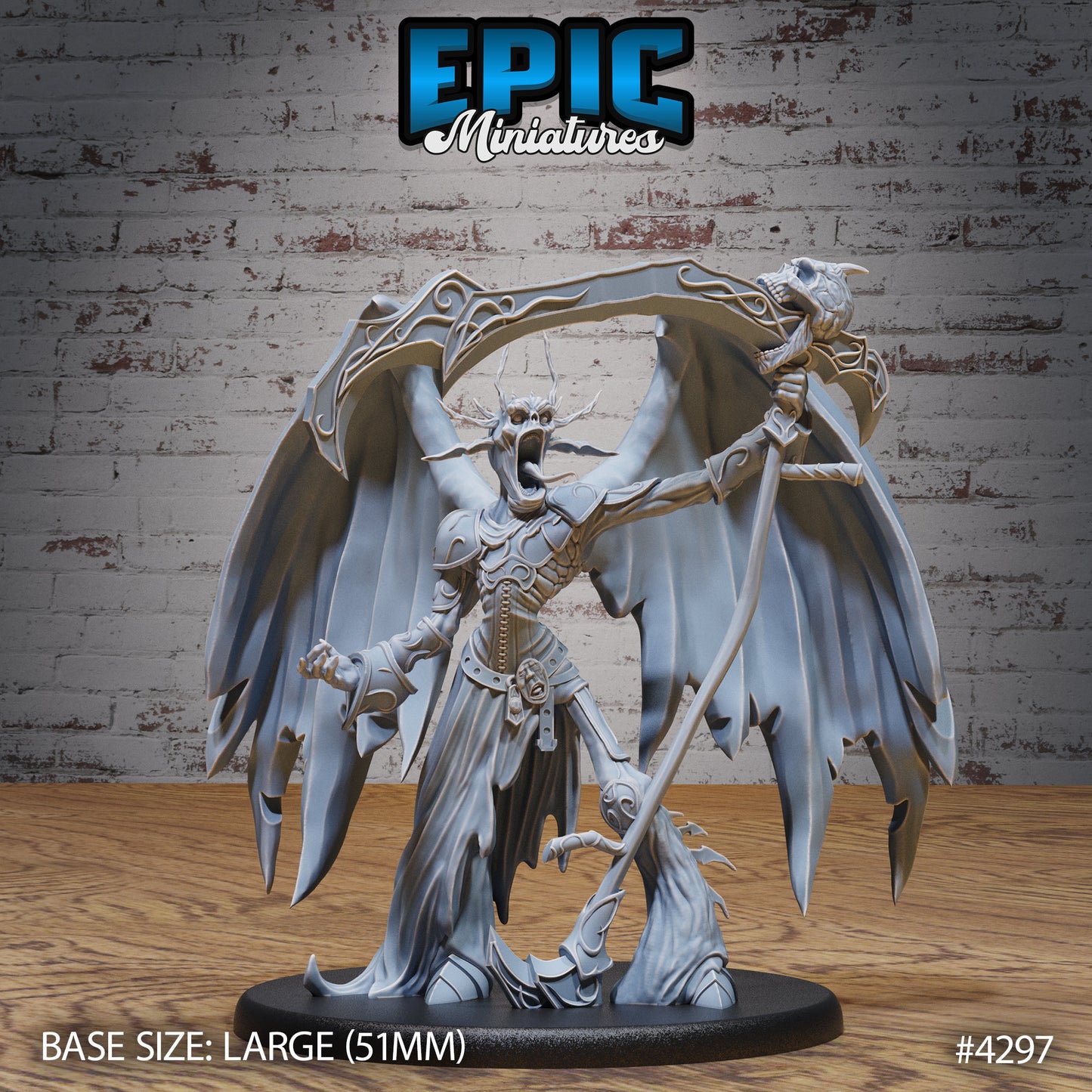 Lord Of Sorrow - Epic Miniatures | Infernal Assault | 28mm | 32mm | Demon | Devil | Scythe