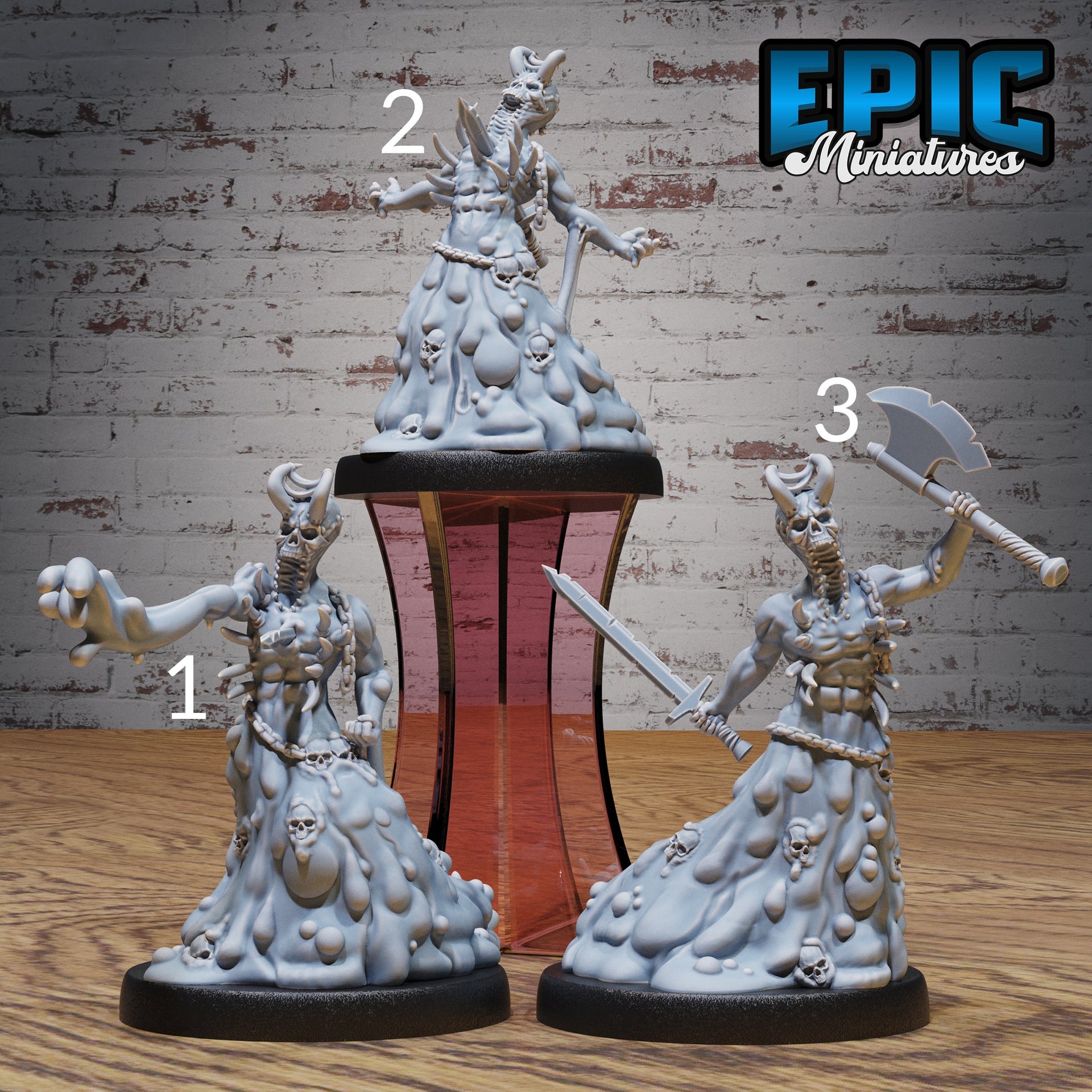 Death Ooze - Epic Miniatures | City Sewers | 28mm | 32mm | Slime | Skeleton