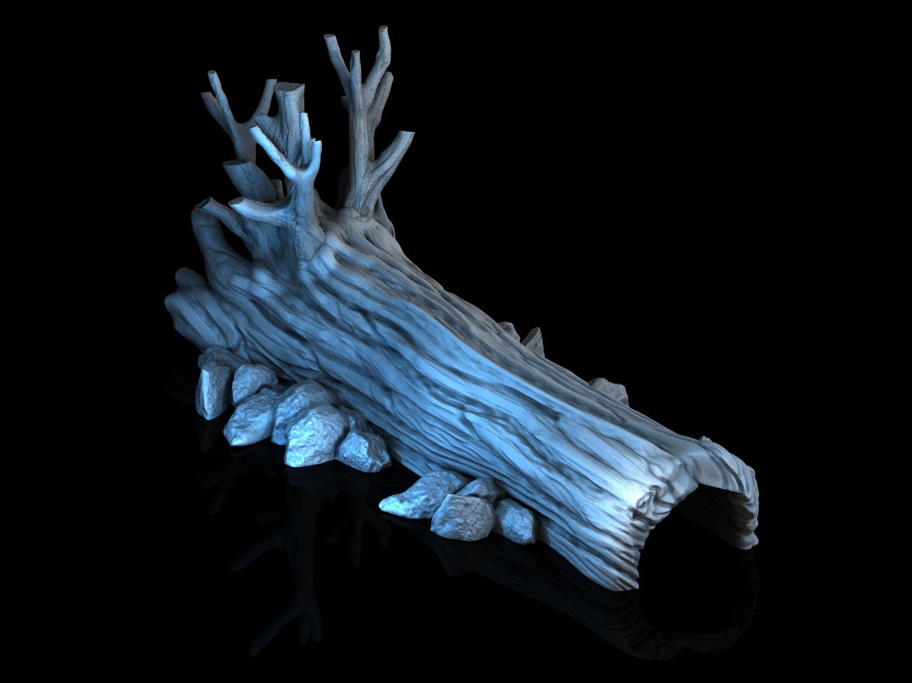 Fallen Tree - 3DP4U Medieval Town | 32mm | Forest | Filament | Resin | 3d printed