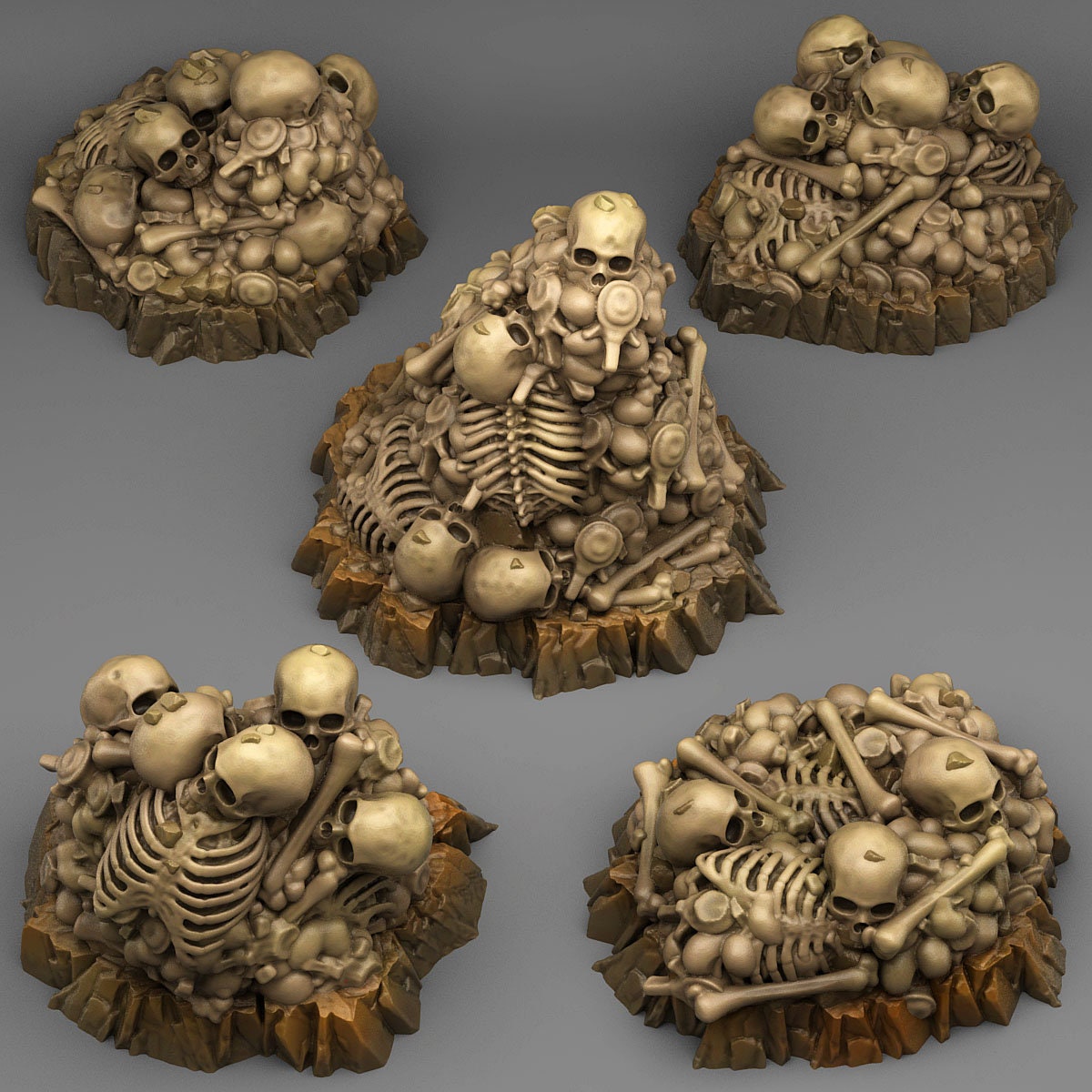 Lost Bones Scatter Terrain - Fantastic Plants and Rocks | Print Your Monsters | DnD | Wargaming