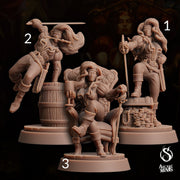 Human Pirate Queen - Arcane Minis | 32mm | The Queens Deceit | Rogue | Bandit