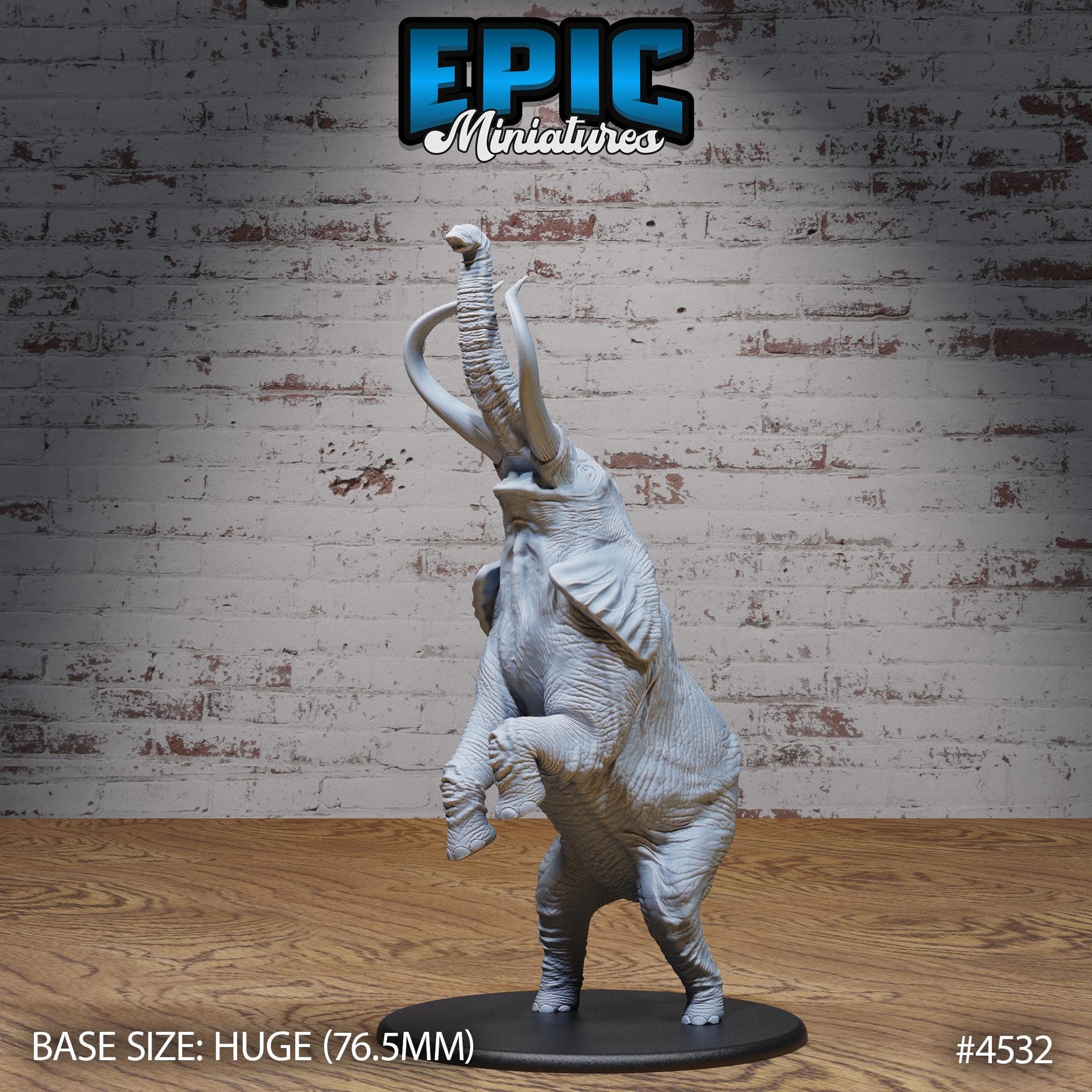 Safari Elephant - Epic Miniatures | Safari Tour | 28mm | 32mm | Armored | African bush elephant
