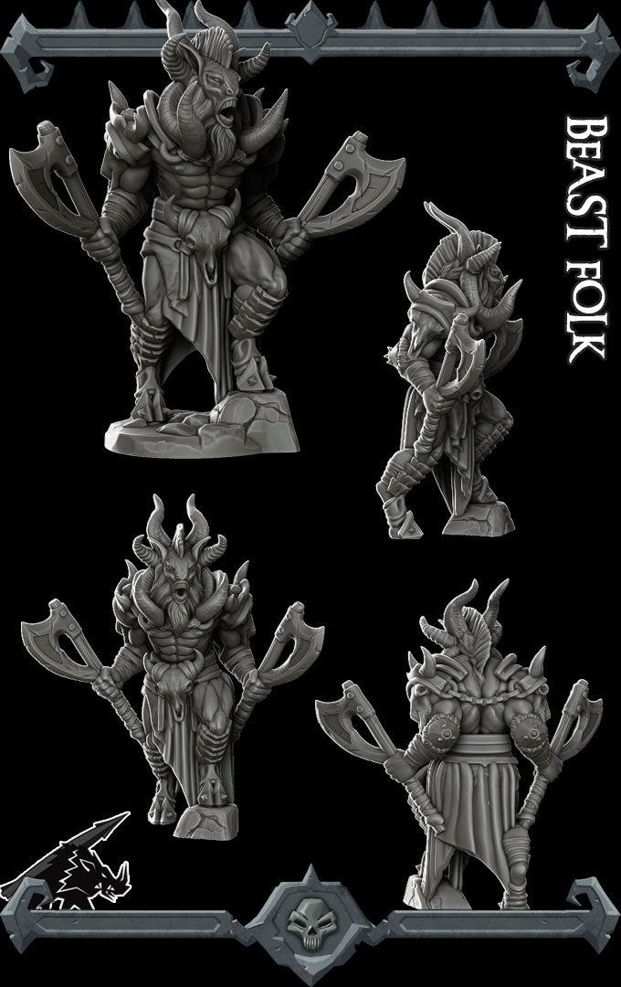 Beast Folk. Goat Barbarian - Rocket Pig Games
