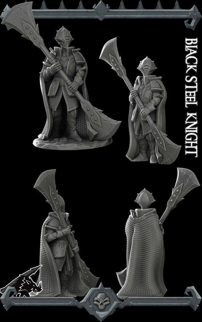 Black Steel Knight - Rocket Pig Games