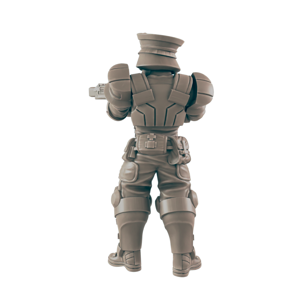 Tactical Officer. Cyberpunk Police - Ec3d