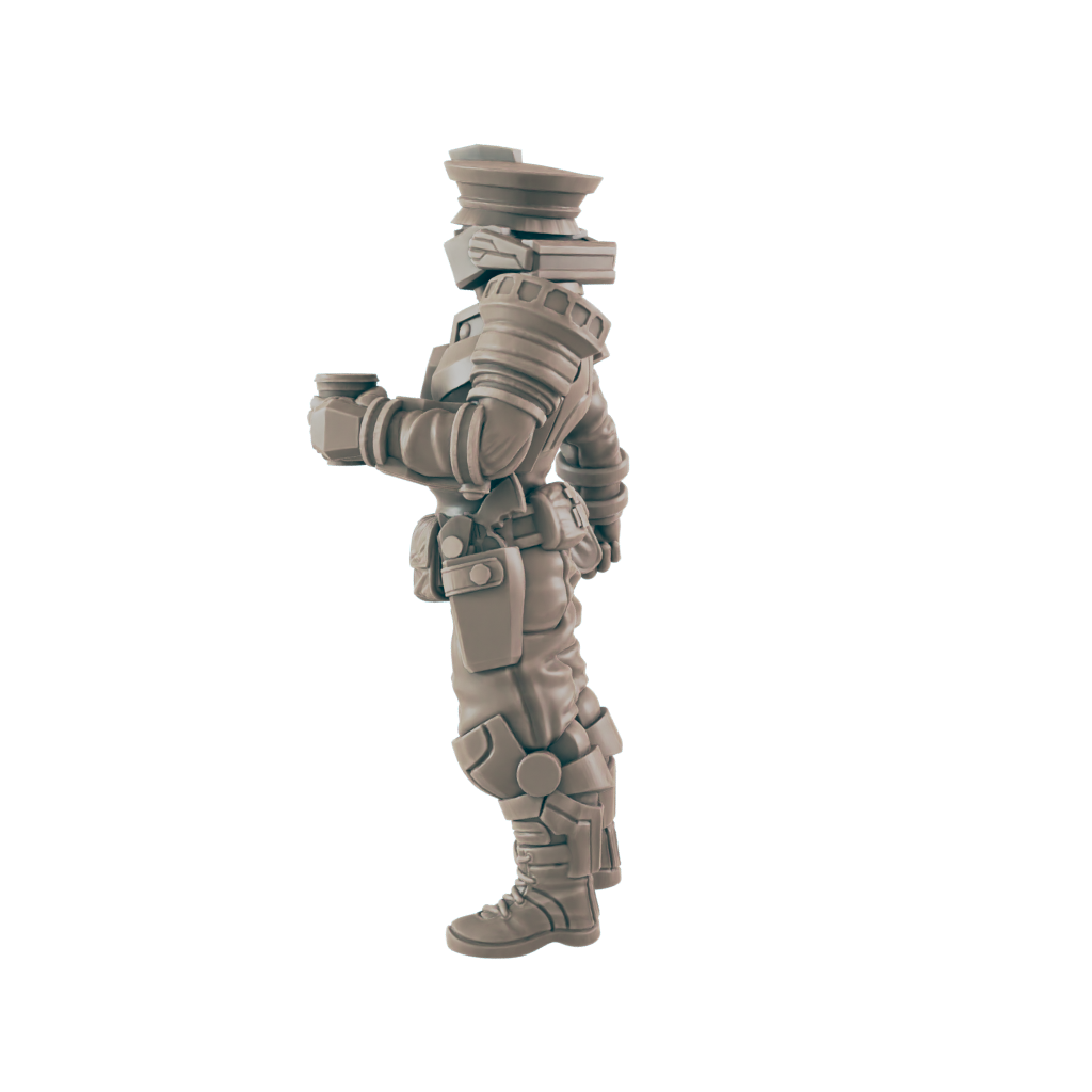 Coffee Cop. Cyberpunk Police- Ec3d