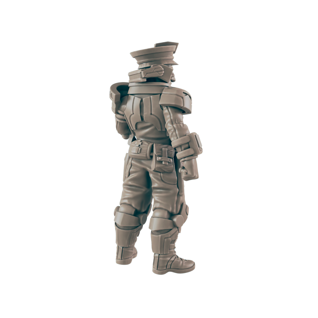 Coffee Cop. Cyberpunk Police- Ec3d