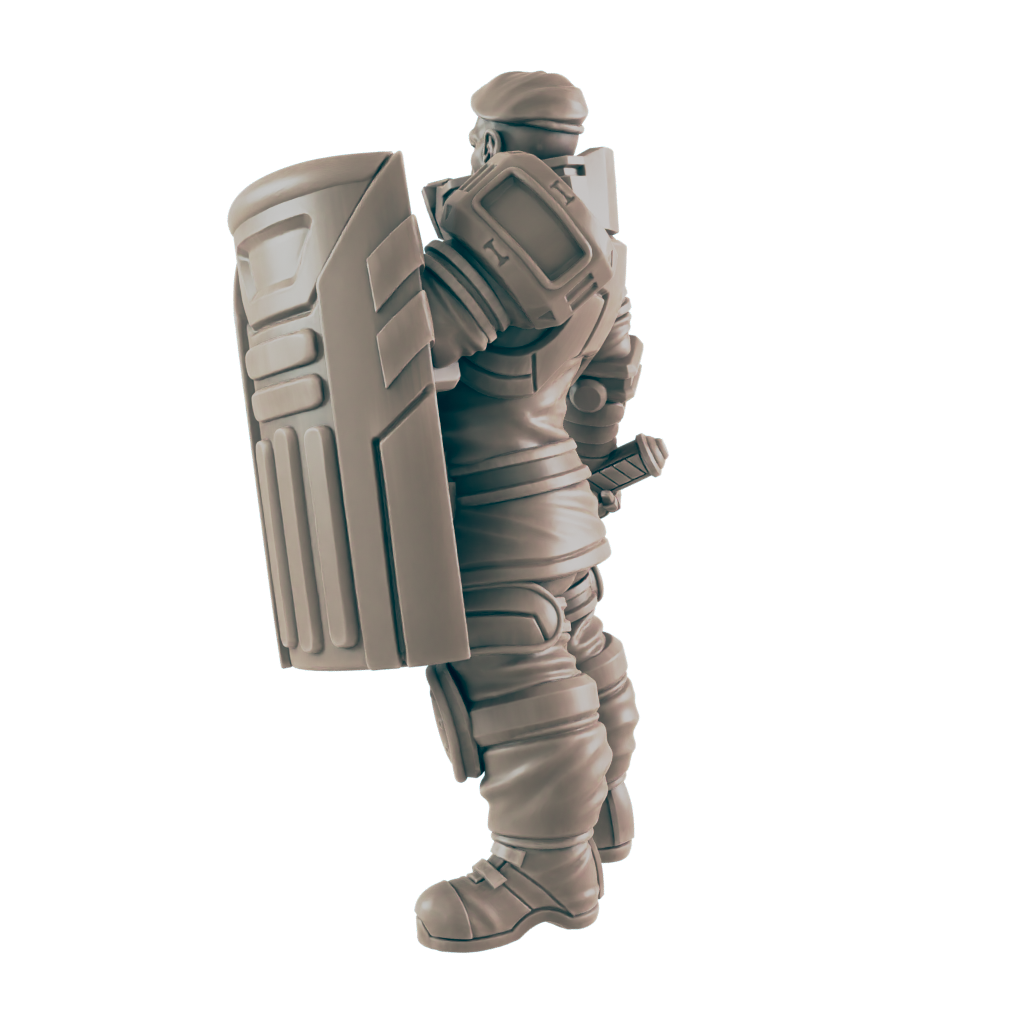 Riot Cop. Cyberpunk Police - Ec3d
