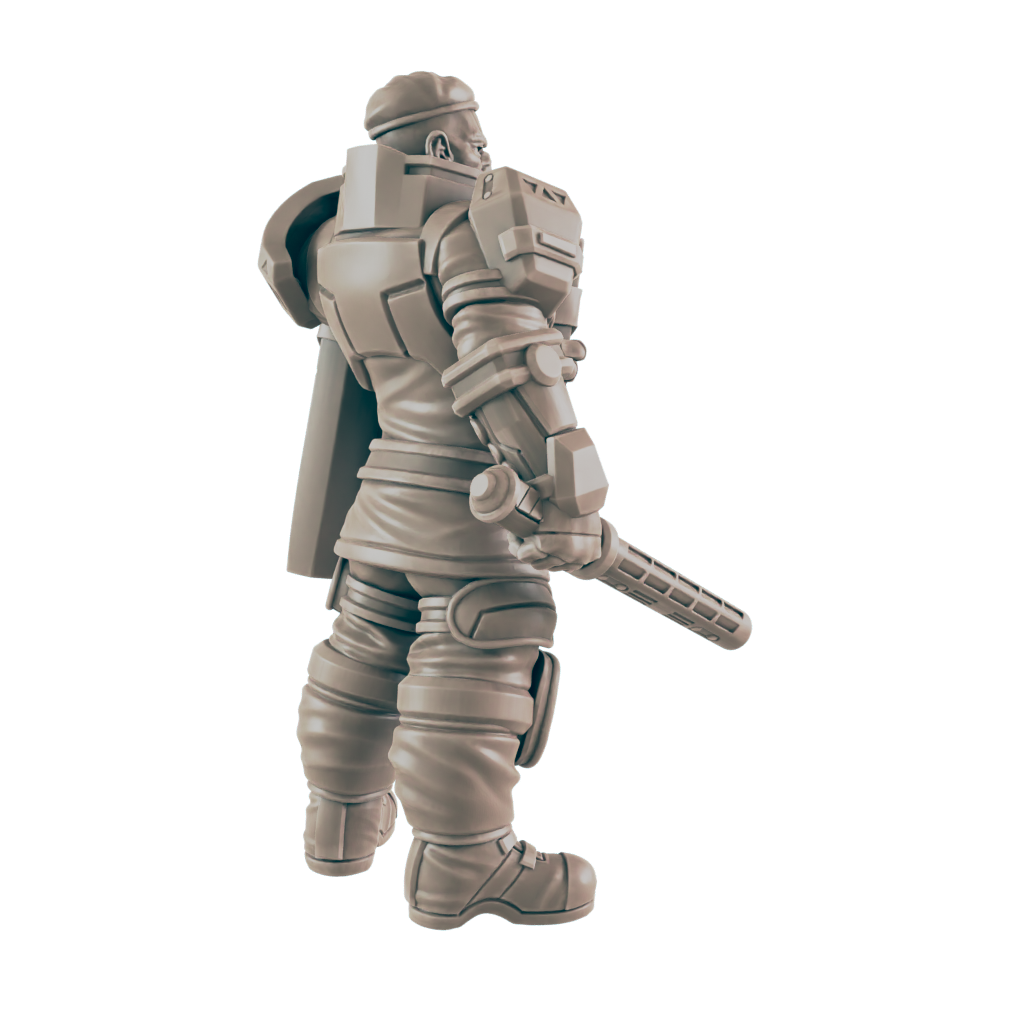 Riot Cop. Cyberpunk Police - Ec3d