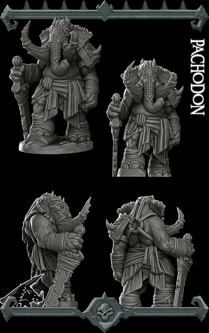 Pachodon. Elephant Folk Warrior - Rocket Pig Games