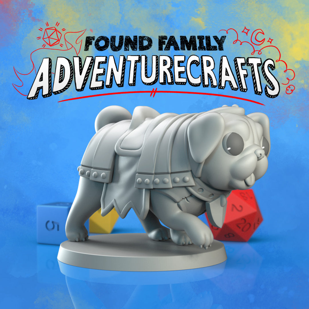 Battle Pug Knight - Found Family Adventurecrafts