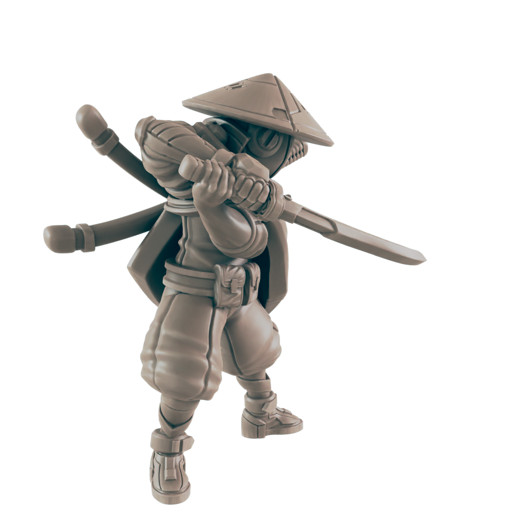 Samurai. Cyberpunk Assassin - Ec3d