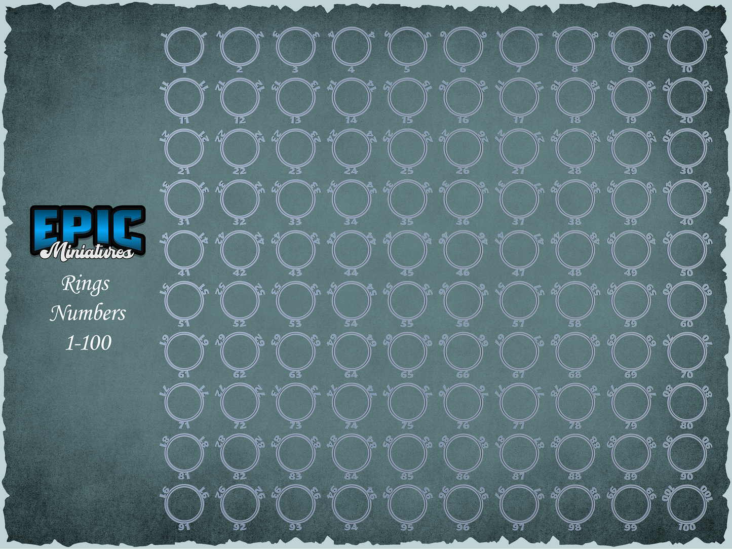 Base Status Rings - Epic Miniatures | 32mm Scale | 150+ Conditions!