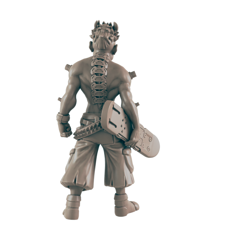 Teen Punk. Cyberpunk Skater - Ec3d