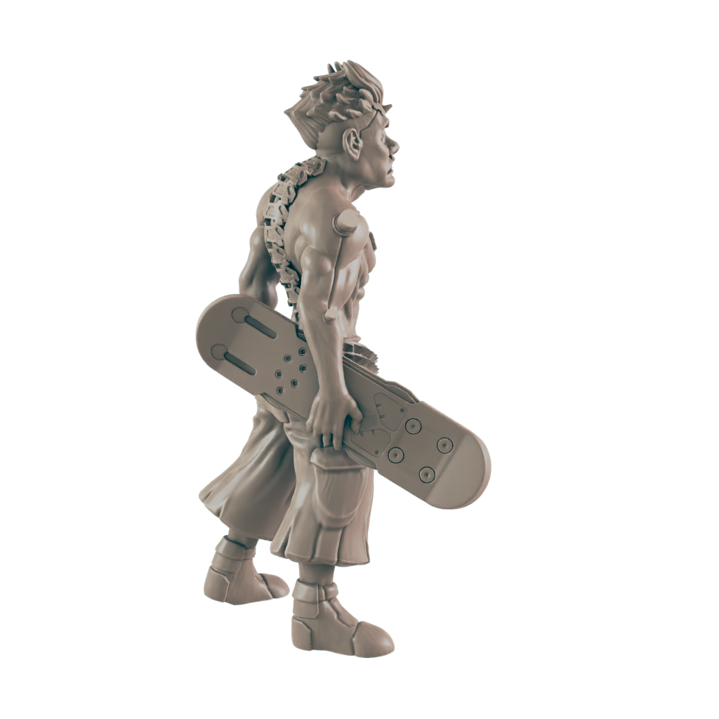 Teen Punk. Cyberpunk Skater - Ec3d