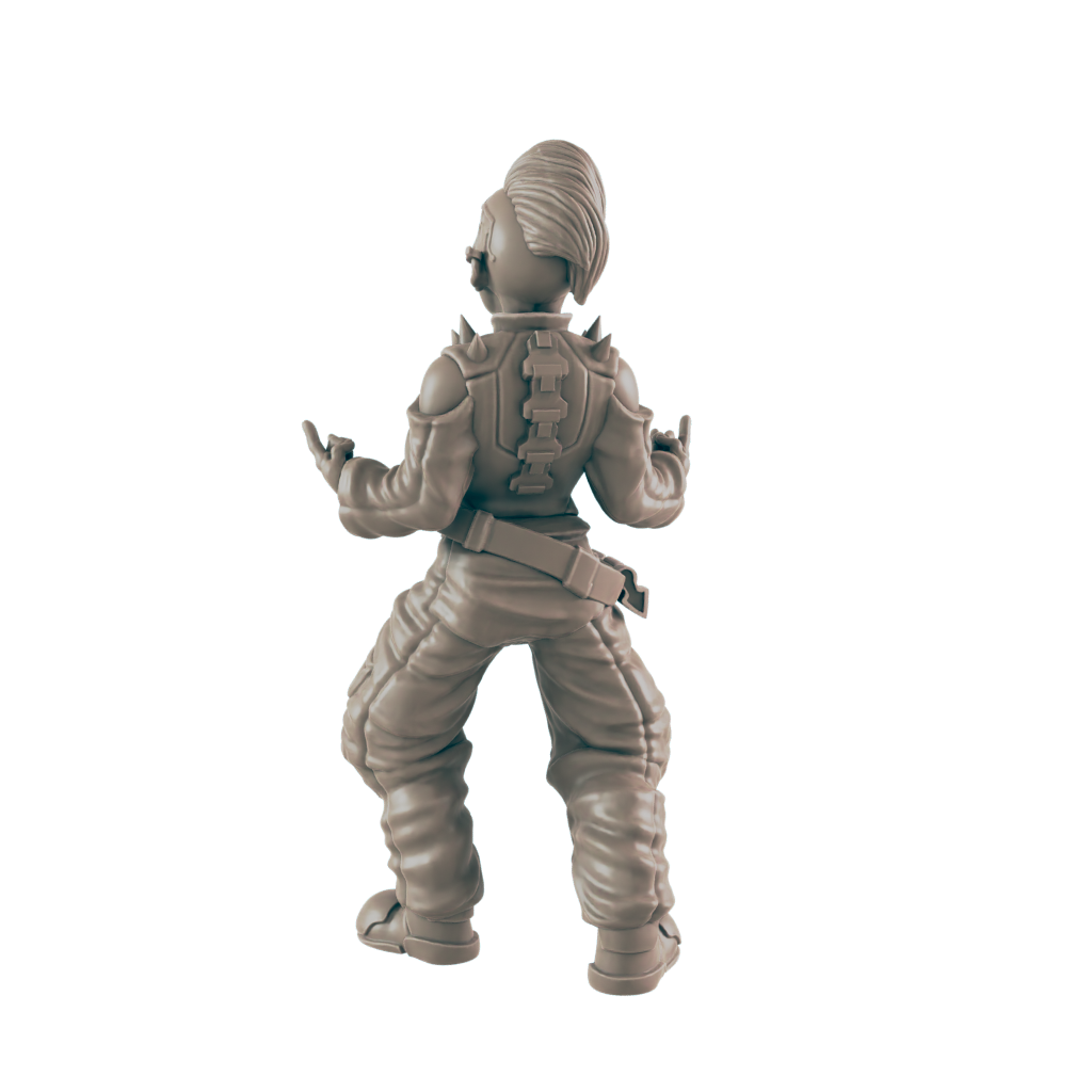 Teen Punk 2. Cyberpunk Rocker - Ec3d