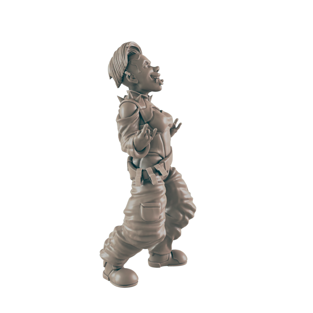 Teen Punk 2. Cyberpunk Rocker - Ec3d