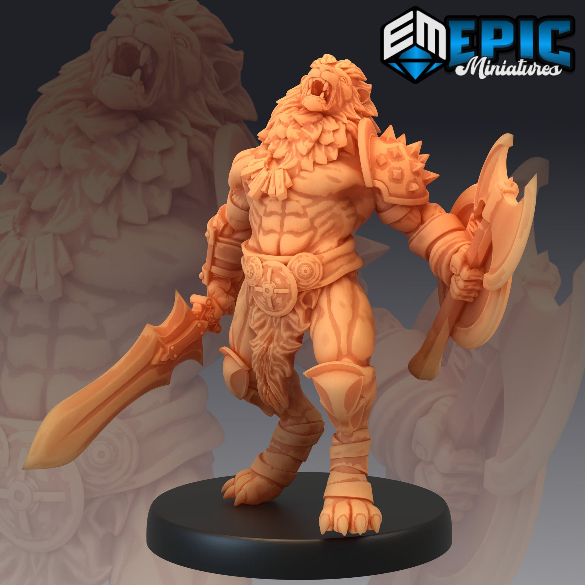 Tabaxi Lion Warrior - Epic Miniatures